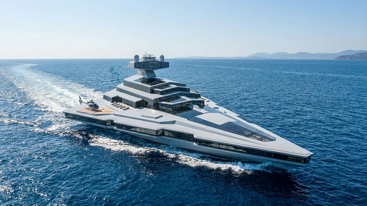 Le plus grand yacht du monde n'a pas encore touché l'eau